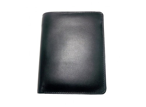 Gent Wallet - Genuine Leather, 4x3 Inches, Black | 6-8 Card Slots, Cash Compartment, Durable, Compact Design