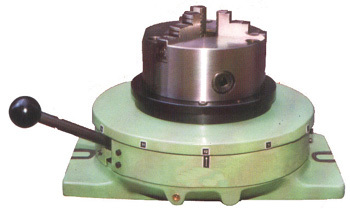 Hand Operated Indexing Head - Vertical 360x200 mm, Green, MT5 Spindle Nose, 38 mm Bore, 160 mm Chuck | Precise, Quick, Versatile Indexing, Robust Design, Easy Operation