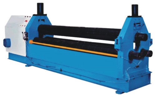 PLATE ROLLING MACHINE - 3 Roll Asymmetrical Mechanical Bending System, Max Thickness 10mm, High Efficiency, Programmable Logic Controller, Automatic Lubrication System
