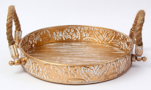 Rope Handle Tray Round