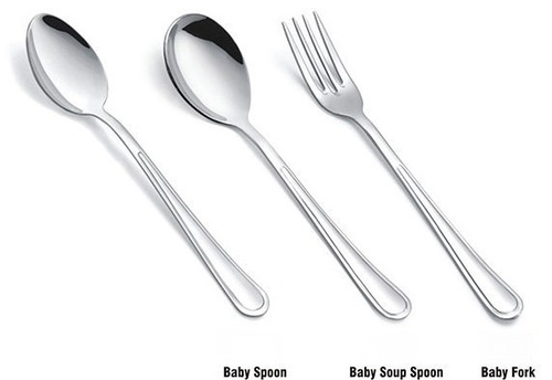 S S BABY SPOON, S S BABY SOUP SPOON & S S BABY FORK