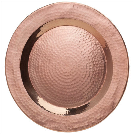 Copper Hammered Charger Plate NJO-2801