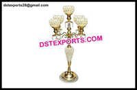 Gold Crystal Wedding Candelabra