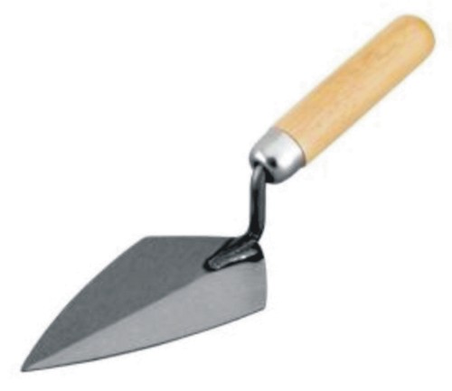 TROWEL - Ground-Polished Steel Blade 5-1/2" x 3" | Durable Rust-Resistant Design, Ideal for Patching & Shaping Joints in Masonry
