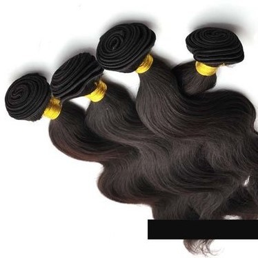 Black Machine Weft Human Hair