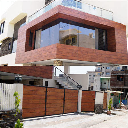 Exterior Wall Material - Wood Composite, Customizable Dimensions, Brown | Durable, Weatherproof, Antibacterial, Smooth Finish, Easy Install, Pest Resistant, Low Maintenance, Multiple Finish Options, 10 Year Warranty