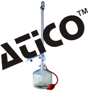 Burettes Automatic Zero - Glass, 50 Cm Height, 50 Ml Capacity | Auto Zero, Precise Dispensing, Easy Titration, PTFE Valve