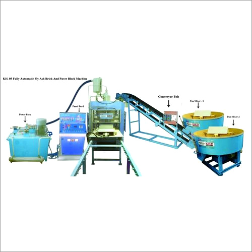 Fully Automatic Fly Ash Brick &Paver Block Machine Warranty: 6 Month