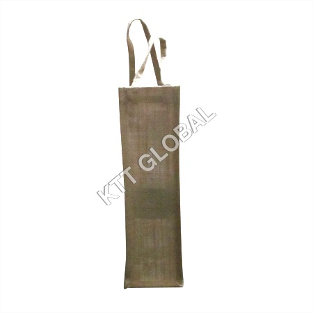 Light Weight Easy To Wash Reusable Eco Friendly Jute Water Bottle Bags