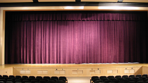 Auditorium Motorized Horizontal Curtains