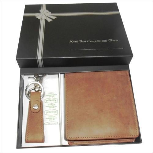 Leather Wallet with Key Ring