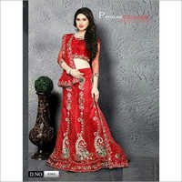 Elegant Bridal Lehenga - Chiffon Fabric, Customized Size | Embroidered Design, Appealing Embroidery Work, Breathable And Quick Dry Features, Enchanting Color Combinations