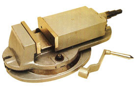 PRECISION MILLING MACHINE VICE - Fine-Grain Cast Iron, Jaws 100-200mm | Wear Adjustment, Hardened Steel Jaws, 360° Base, Durable Handle