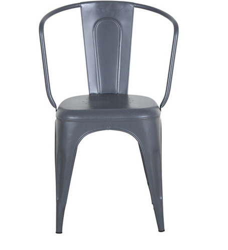 Outdoor Chairs - Metal, 18x20x30 inches, Gray | Durable, Comfortable, Abrasion Resistant, Weather Resistant