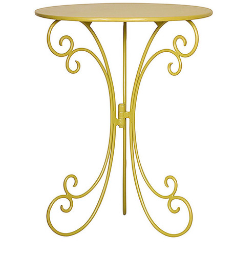 Outdoor Chairs - Metal, 18 Inch Diameter, 24 Inch Height, Gold | Elegant Design, Durable, Easy Assembly, Stable Structure