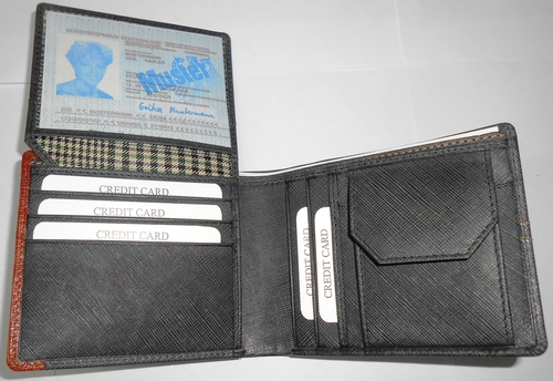 Saffiano Print Leather Wallet