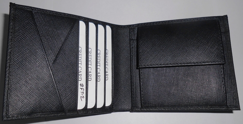 Saffiano Print Leather Wallet