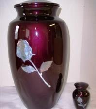 Mother Of Pearl Rose Urns