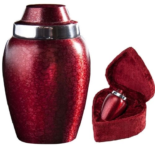 Alloy Burgundy Plum Urn