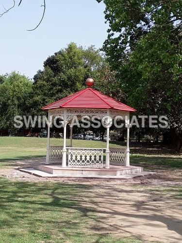 Red And White Outdoor Gazebo