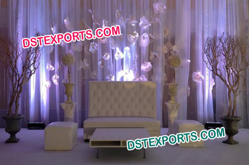 ROYAL WEDDING LEATHER TUFTED LOUNGE SOFA