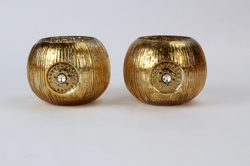 Brass Roly Poly Candle Votive