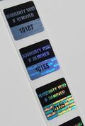 Holographic Warranty Labels with Custom Logo