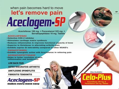 Aceclofenac Paracetamol Serratiopeptidase Tablet