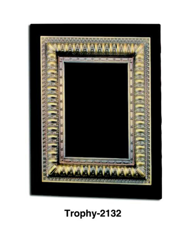 WOODEN PLAQUE COPPER FRAME