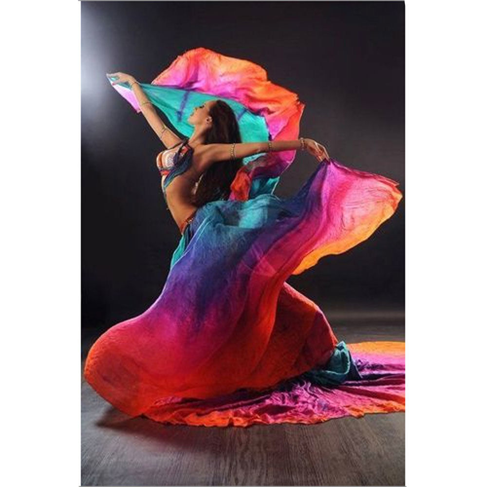 Tye & Dye Multi Belly Dance Isis Wing