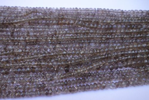 Quartz Smoky Rondelle