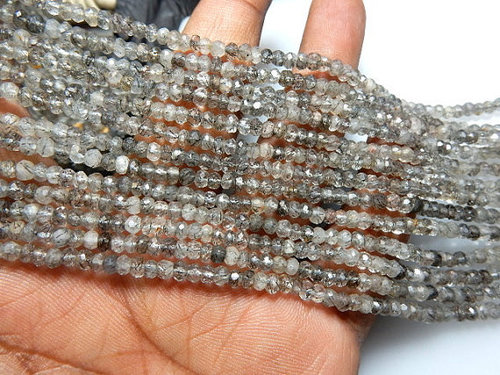 Round Brilliant Cut Quartz Rondelle