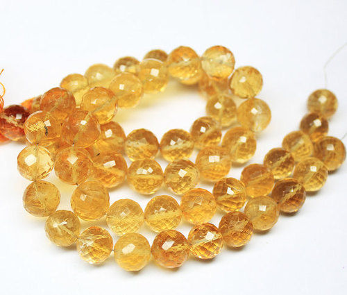 Amber Citrine Round