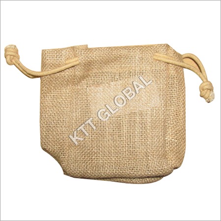 Jute Drawstring Bag - 13x10x5 Inches, Custom Colors & Designs | Eco-Friendly, High Durability, Neat Stitching, Sterling Look