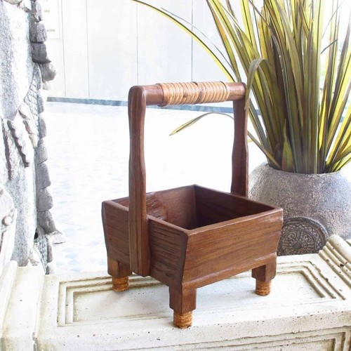 Wooden Flower Pot