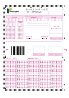 Folded OMR Sheet