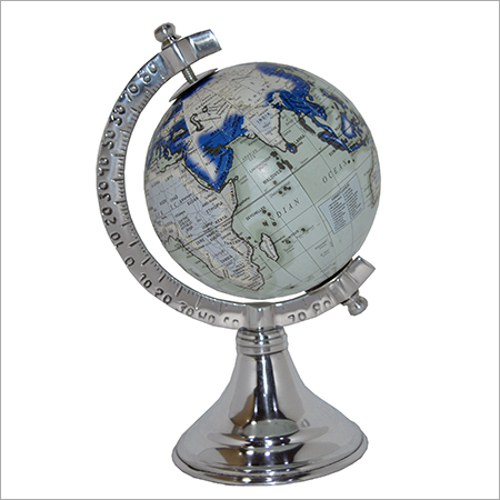Aluminum Scaled World Globe