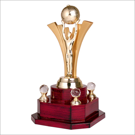 Man With Globe Trophy
