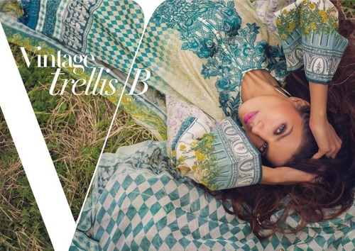 Saffire-2 Lawn Suit - Cotton Lawn Top, Silk Satin Dupatta, Teal | Digital Print, 3-Piece Design