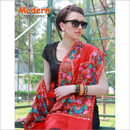 Red Designer Shawls