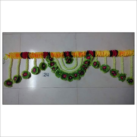 Artificial Flower Toran - Plastic Material Multicolor Design | Attractive Patterns Lightweight Long-lasting Quality Ideal for Home and Event Decoration