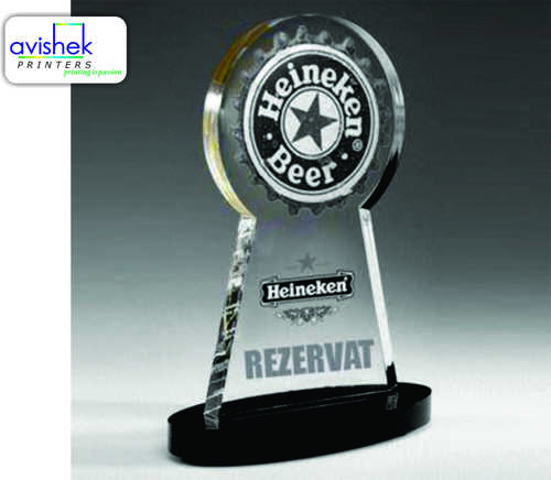 Glass Printed Trophy
