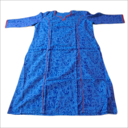 Khadi Madhubani Print Kurti
