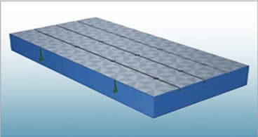 CAST IRON FLOOR MOUNTED BED PLATE
