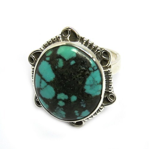 Gift For Mom Turquoise 925 Sterling Silver Ring