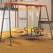 Coach -Cum Glider - Metal, Robust Design, Vibrant Colors | Excellent Performance, Low Maintenance, Indoor and Outdoor Fun