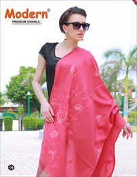 Pink Plain Shawls