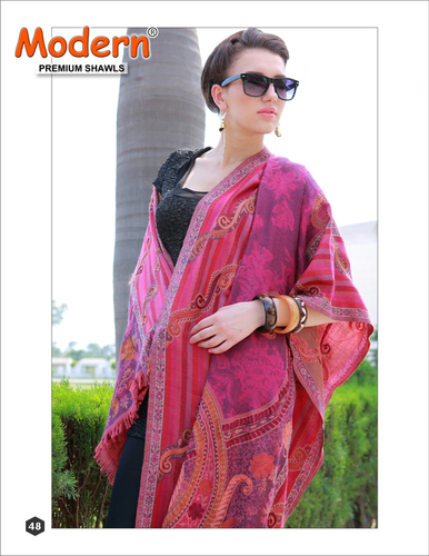 Pink Digital Printed Shawls