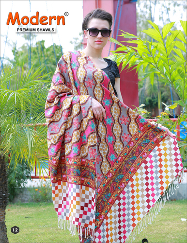 Casual Shawls - Viscose, Standard Size, Multicolor | Printed Design for Bridal, Daily, and Wedding Use