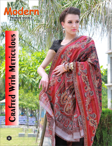 Multicolor Partywear Shawls